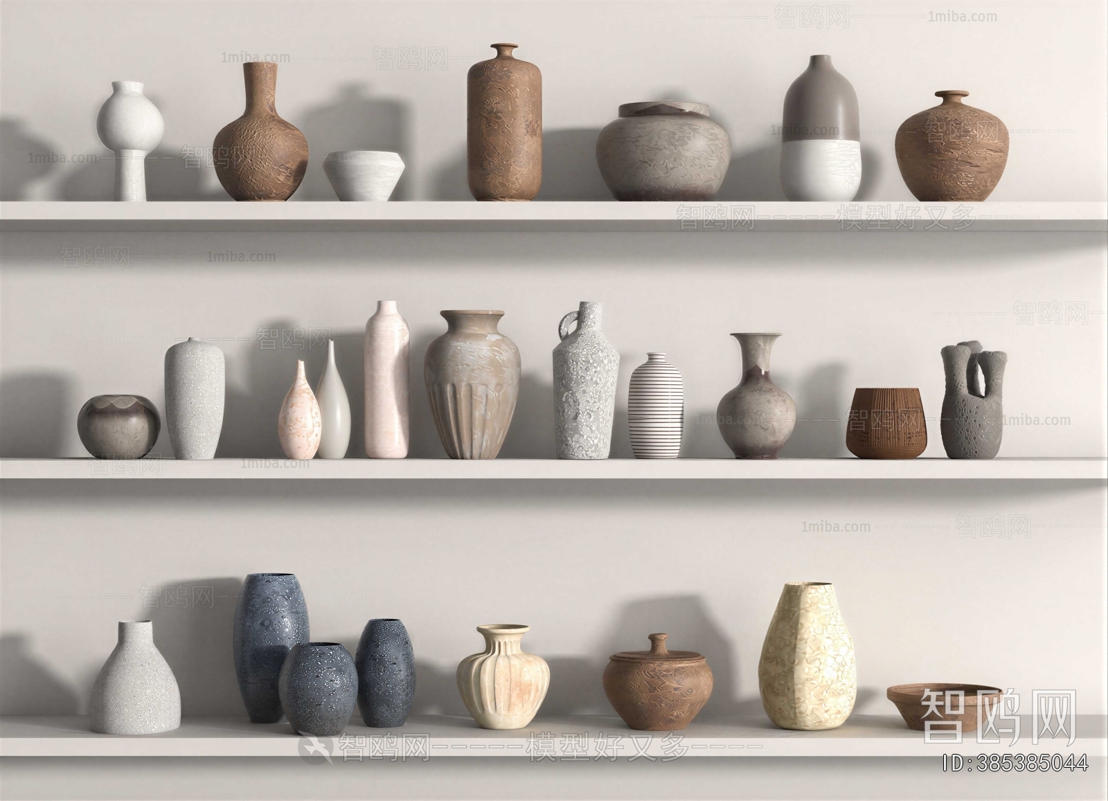 Wabi-sabi Style Clay Pot