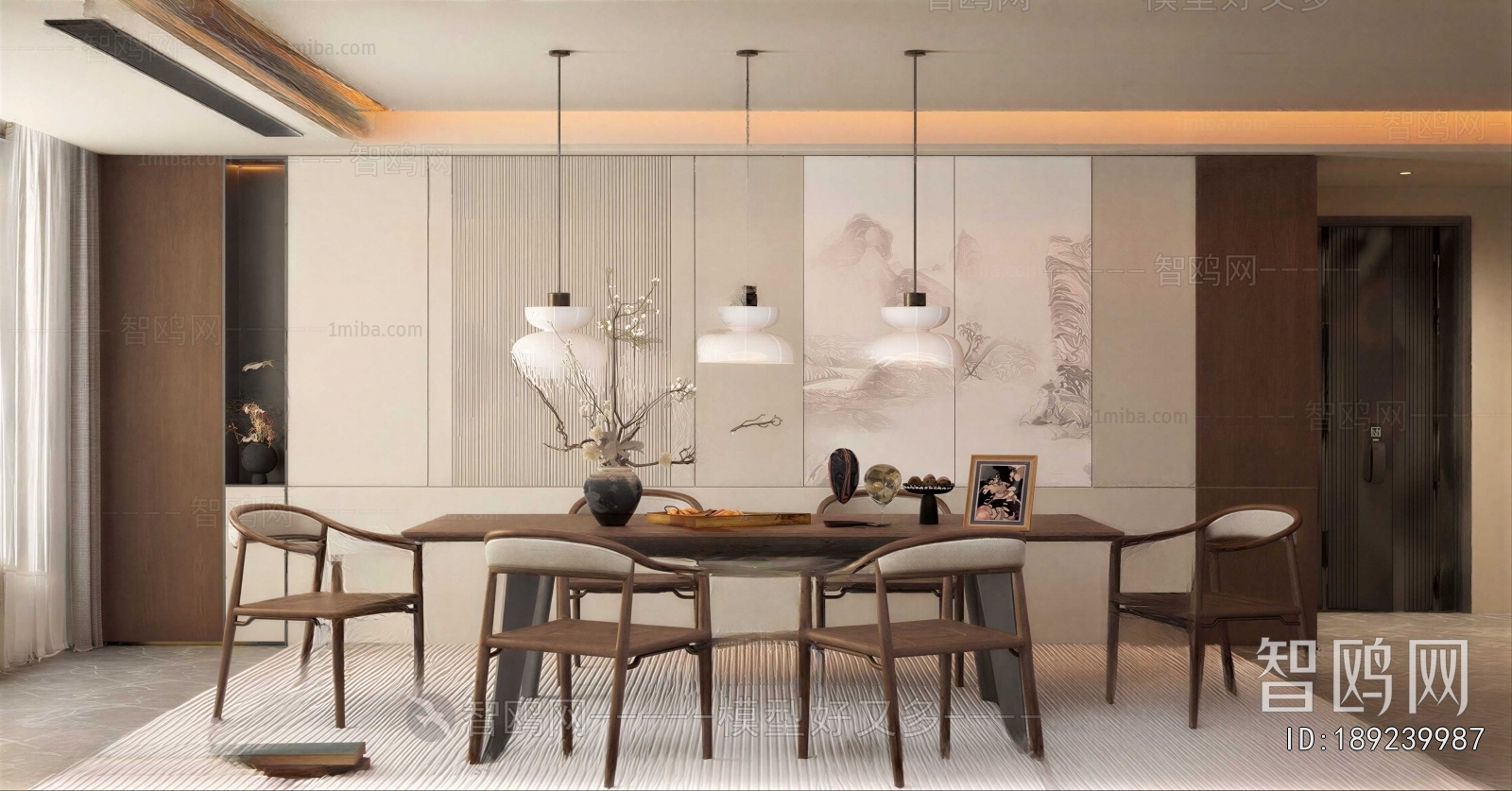 New Chinese Style Dining Room