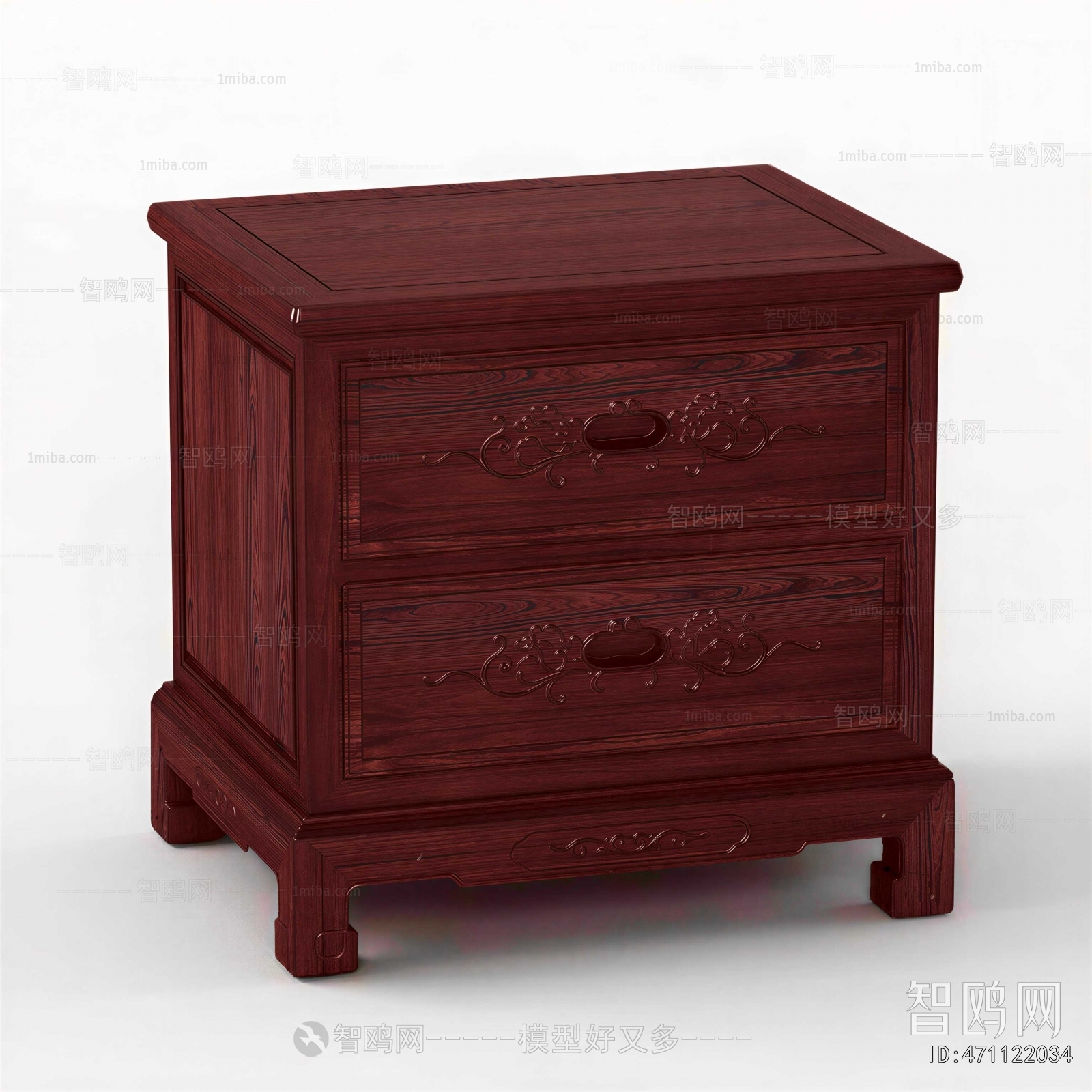 New Chinese Style Bedside Cupboard