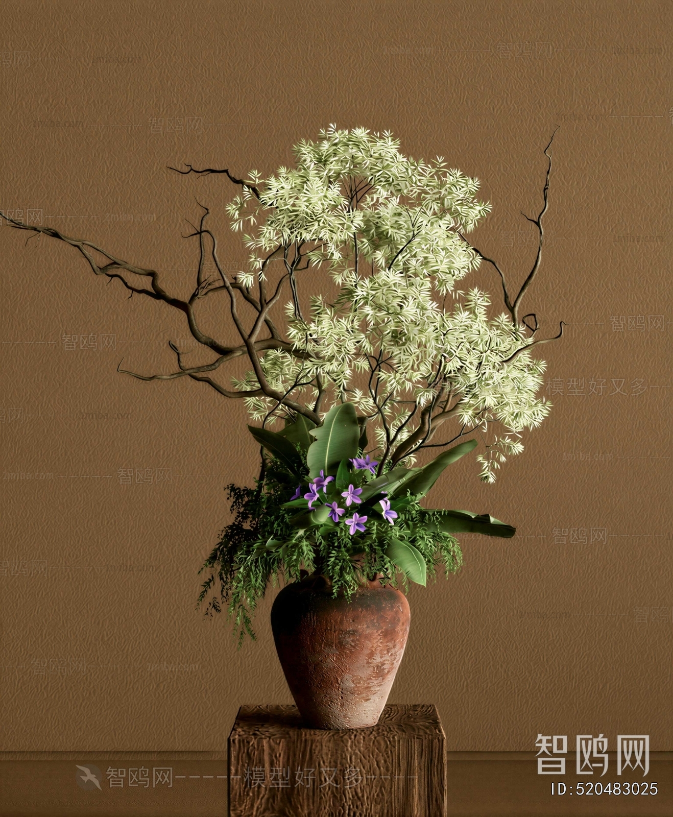 Wabi-sabi Style Flower Arrangement