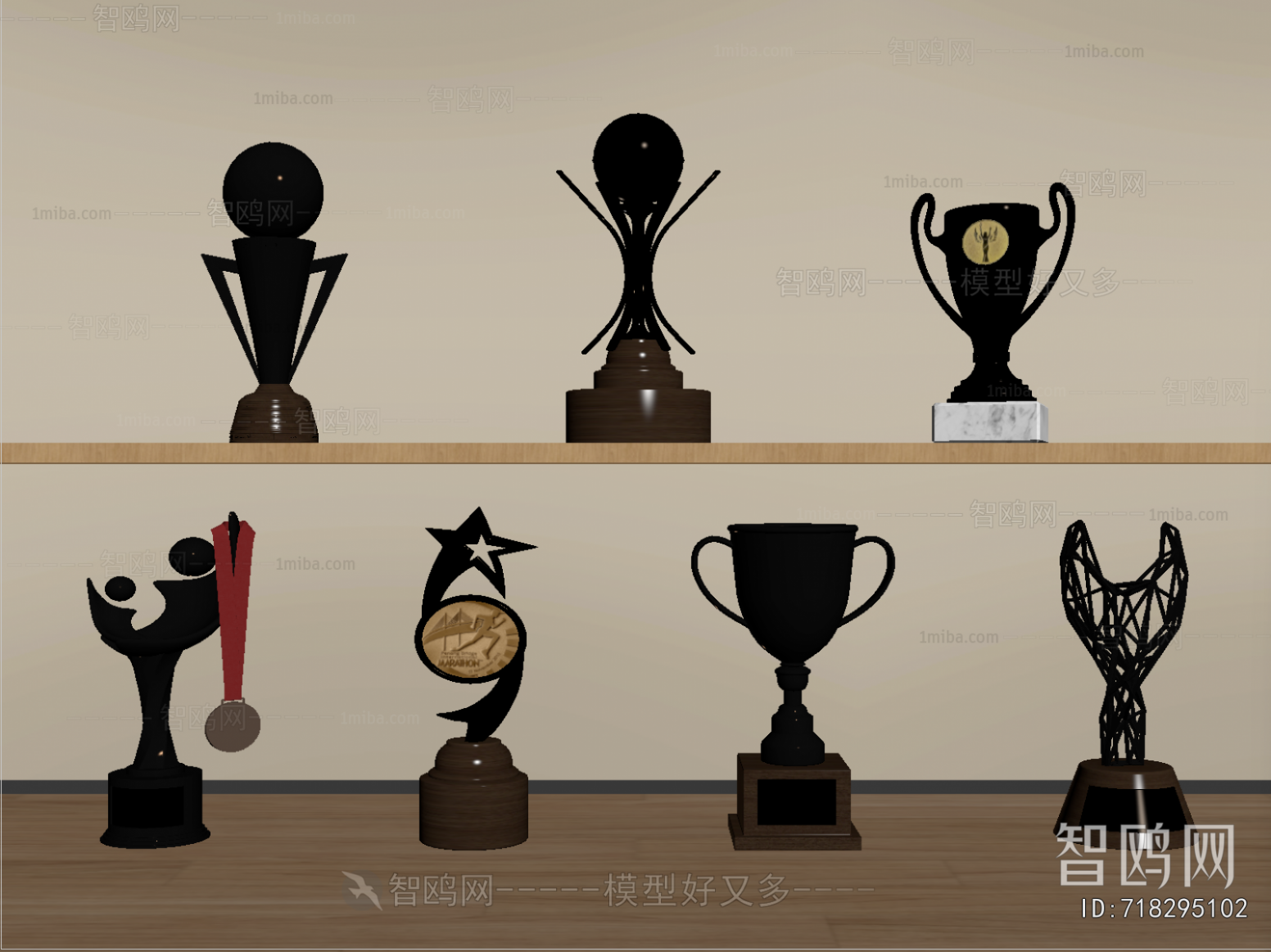 Modern Flag/badge/trophy/certificate