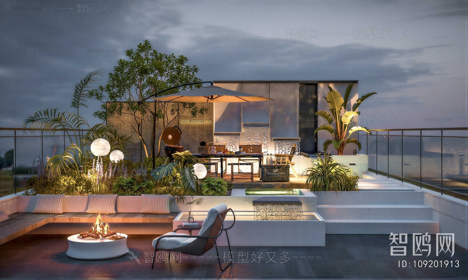 Modern Courtyard/landscape