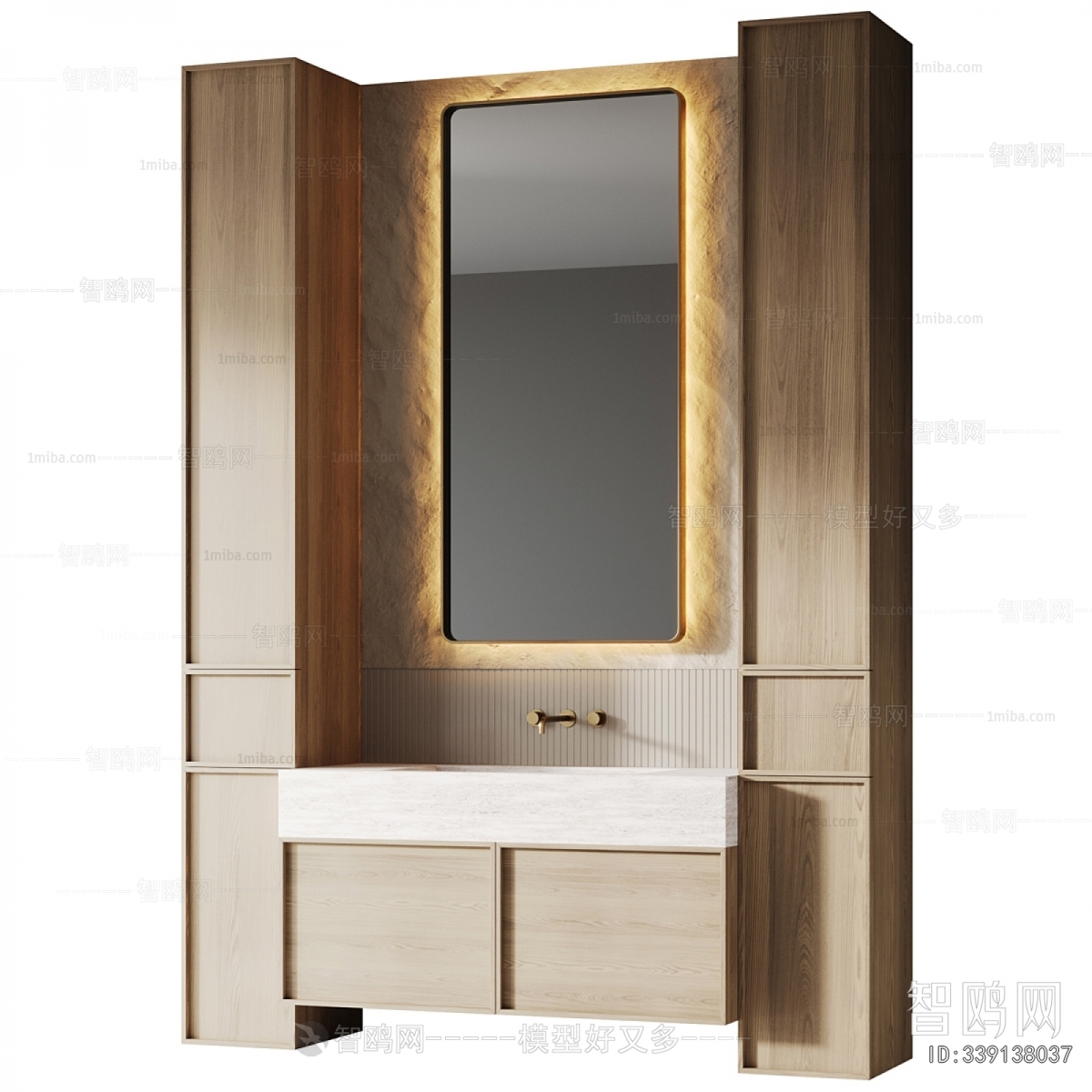 Nordic Style Bathroom Cabinet