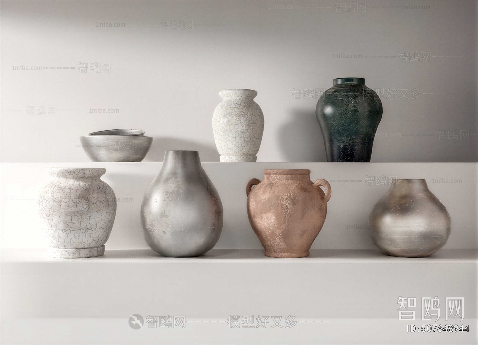 Wabi-sabi Style Clay Pot