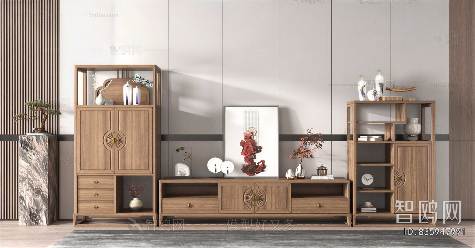 New Chinese Style TV Cabinet