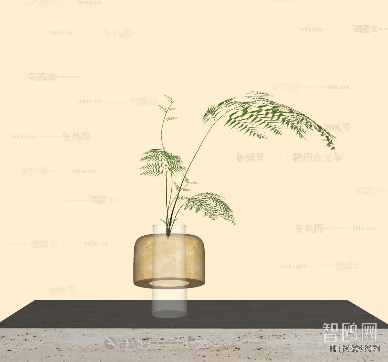 Modern Aquatic Green Plant