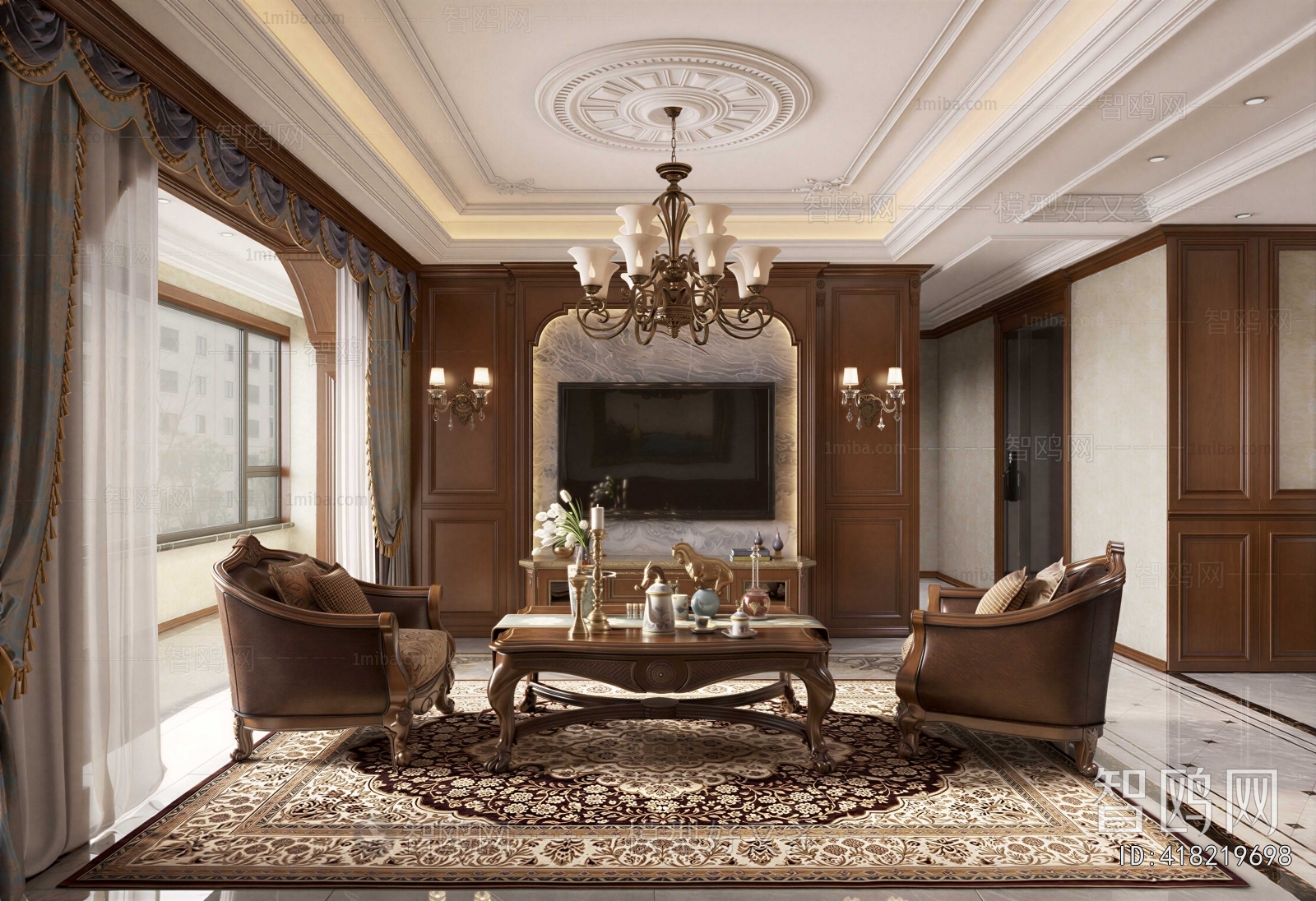 American Style A Living Room