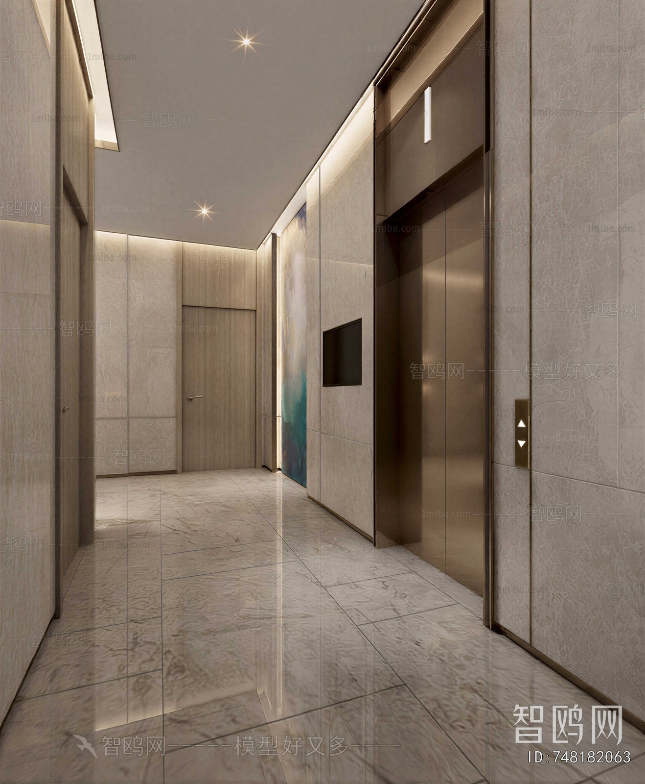 Modern Corridor/elevator Hall