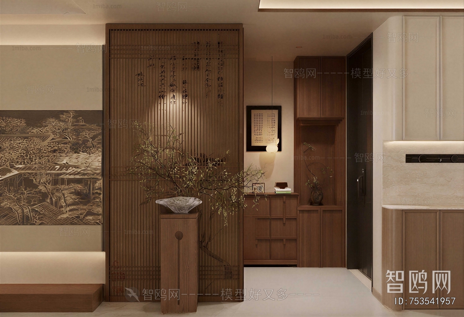 New Chinese Style Hallway