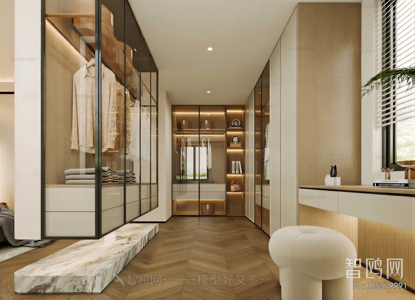 Modern Clothes Storage Area