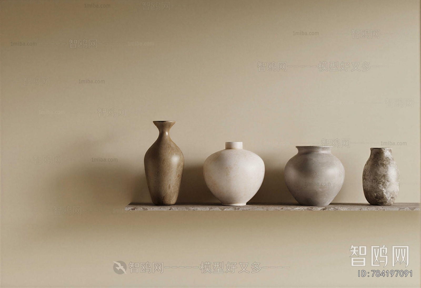 Wabi-sabi Style Clay Pot