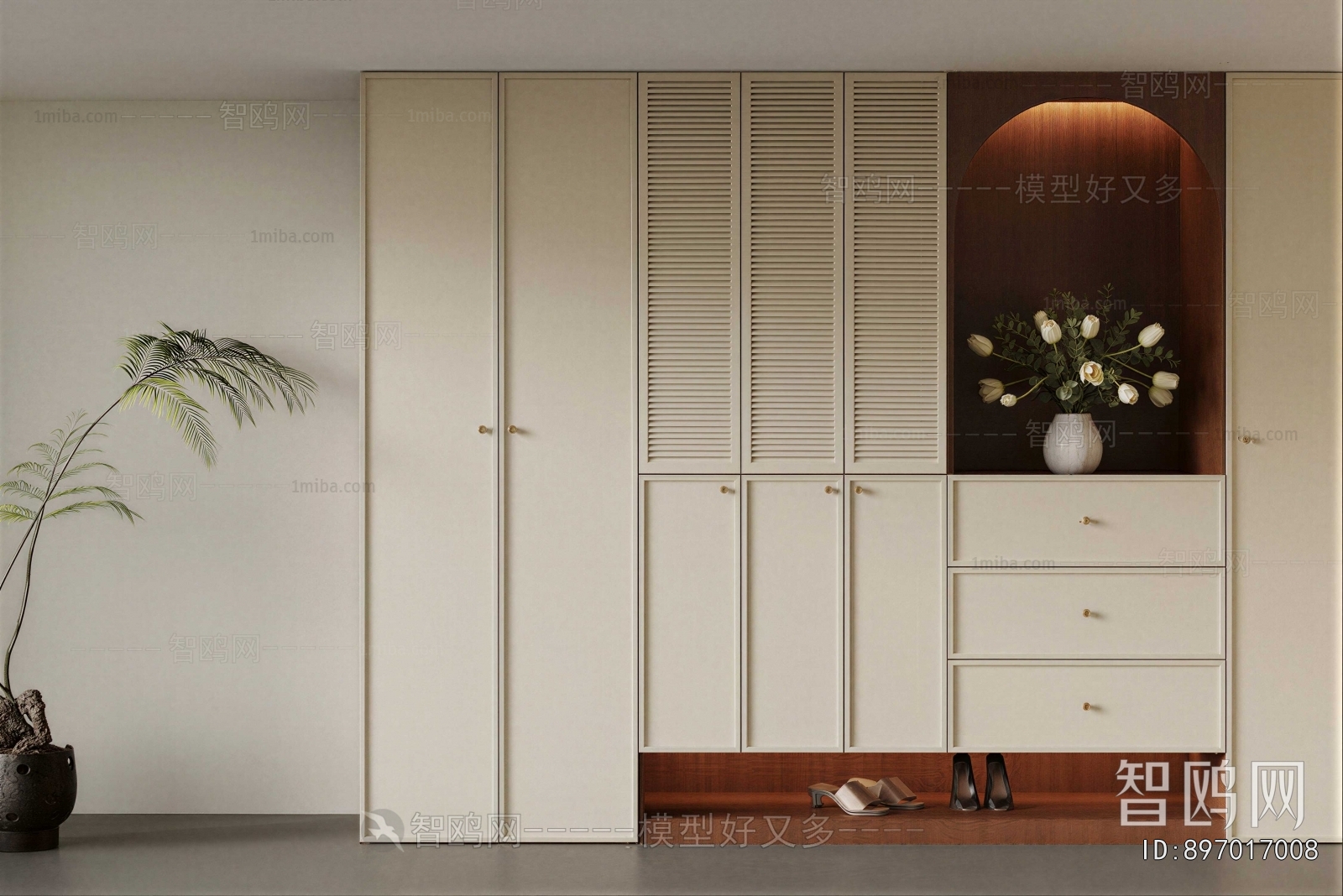 French Style Shoe Cabinet