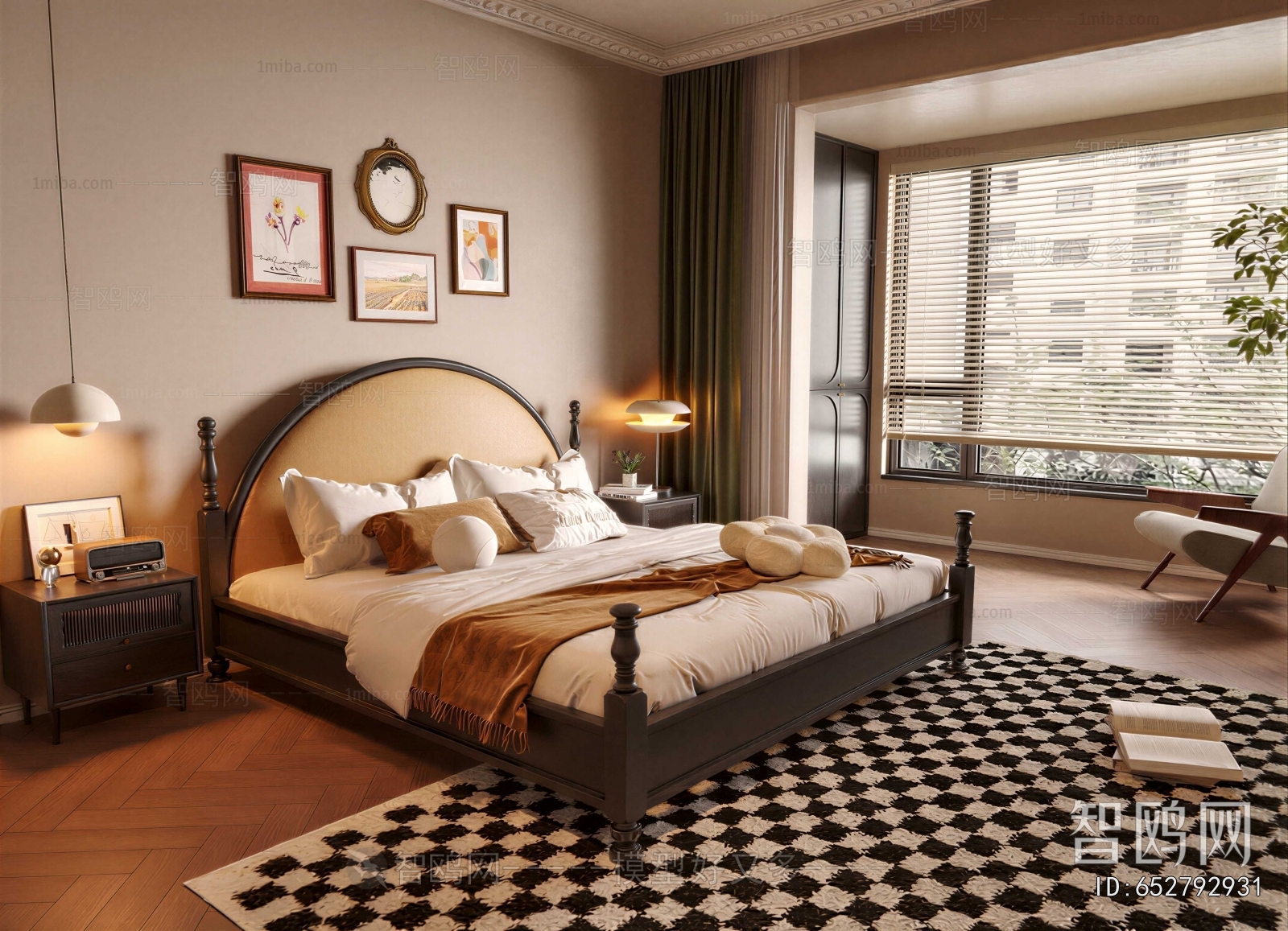 French Style Double Bed