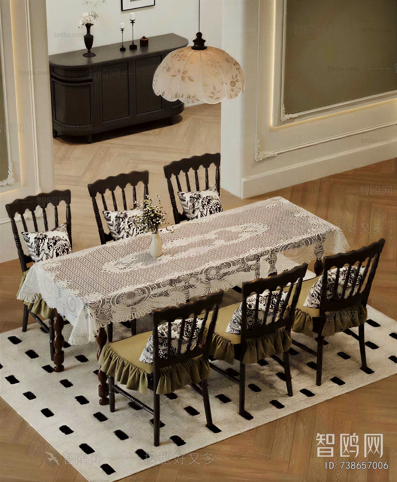 French Style Dining Table And Chairs