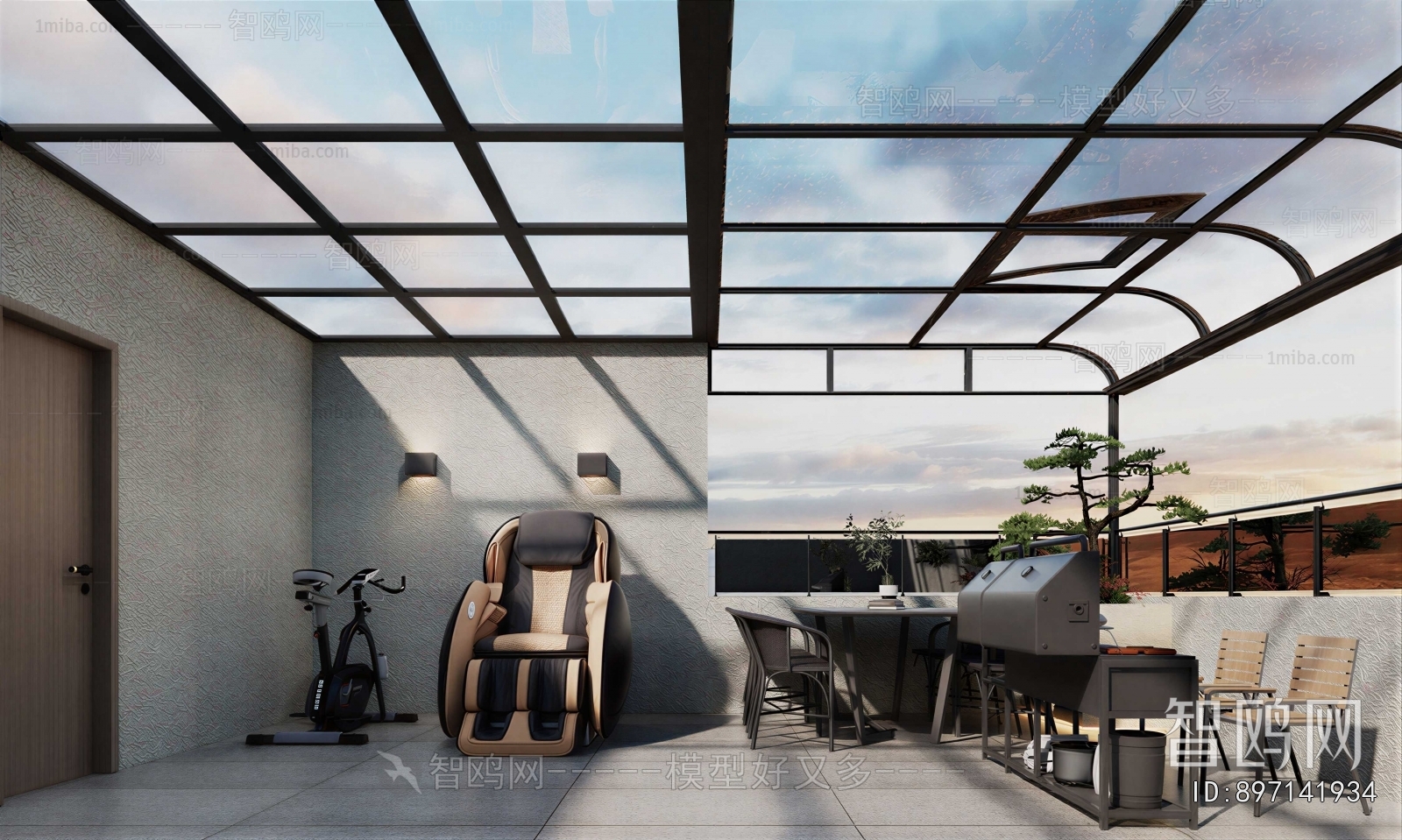 Modern Glass Sun Room