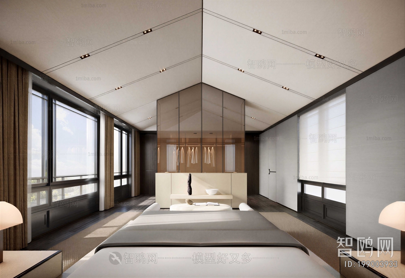 New Chinese Style Bedroom