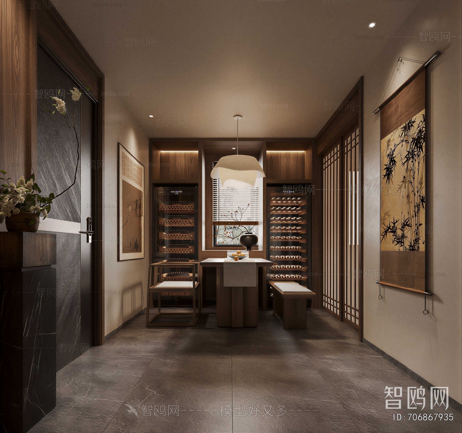 New Chinese Style Dining Room