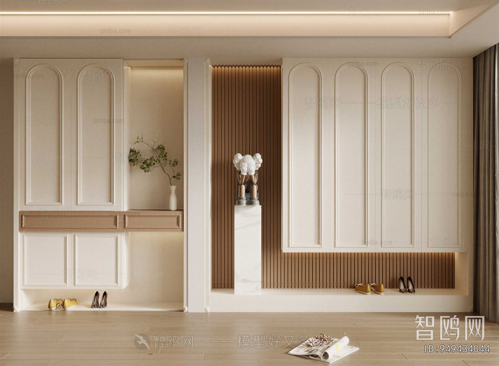 French Style Shoe Cabinet