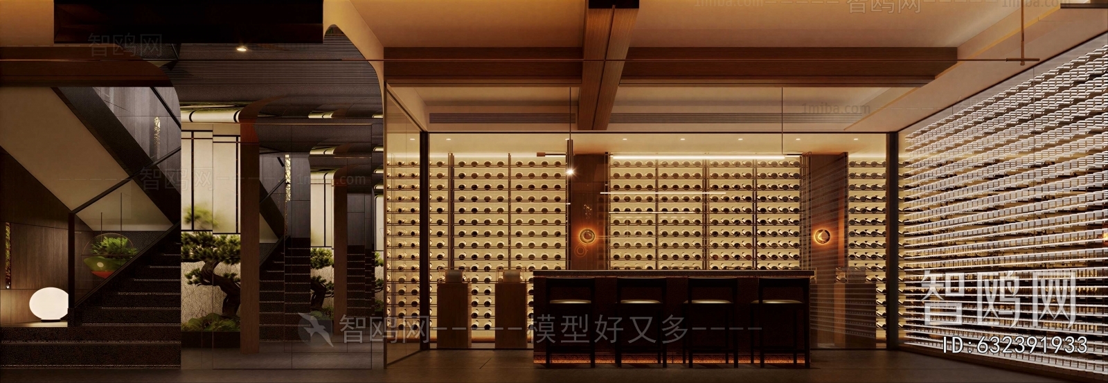 New Chinese Style Wine Cellar/Wine Tasting Room