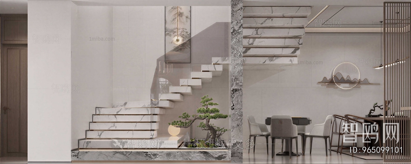 New Chinese Style Stairwell