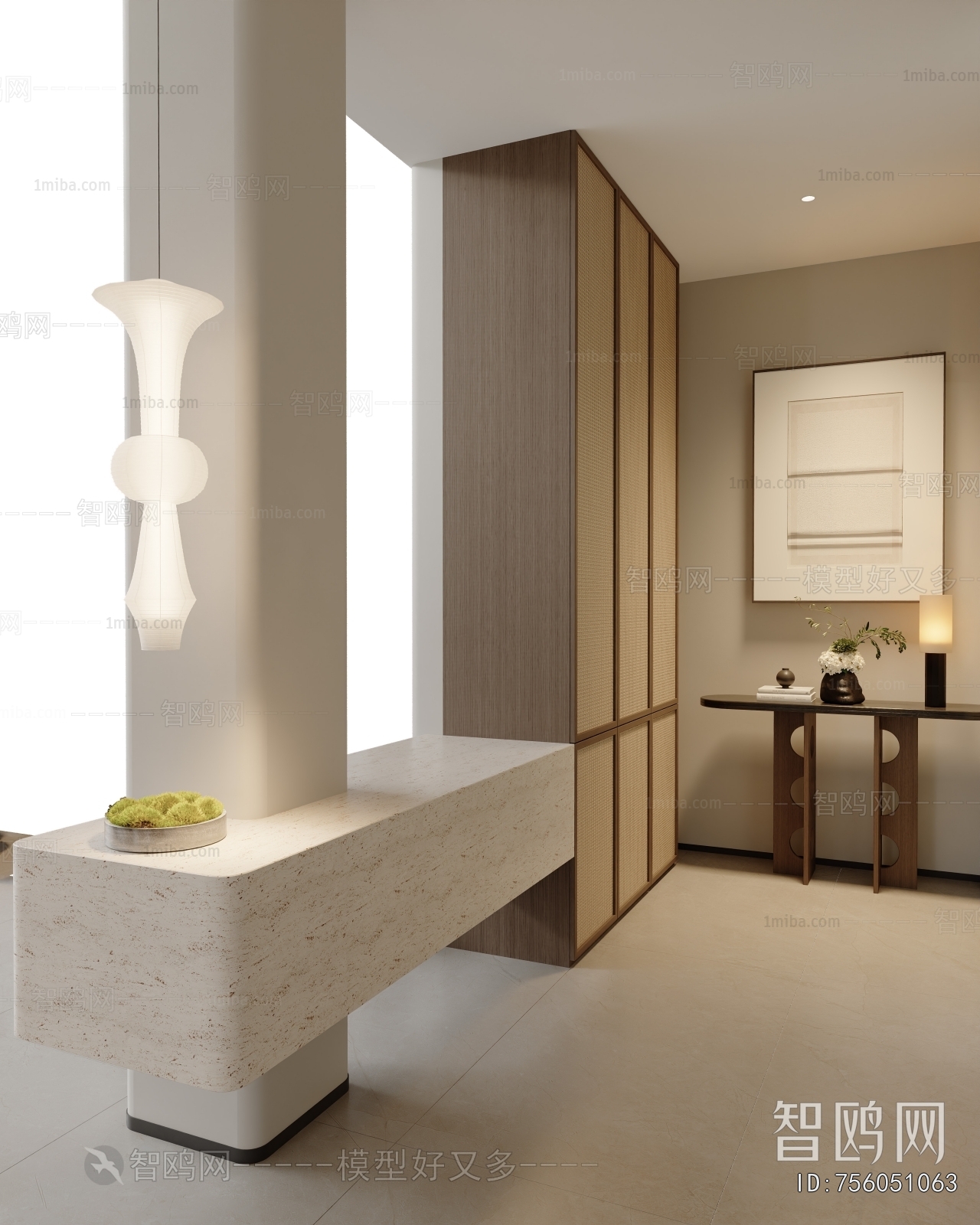 Wabi-sabi Style Hallway