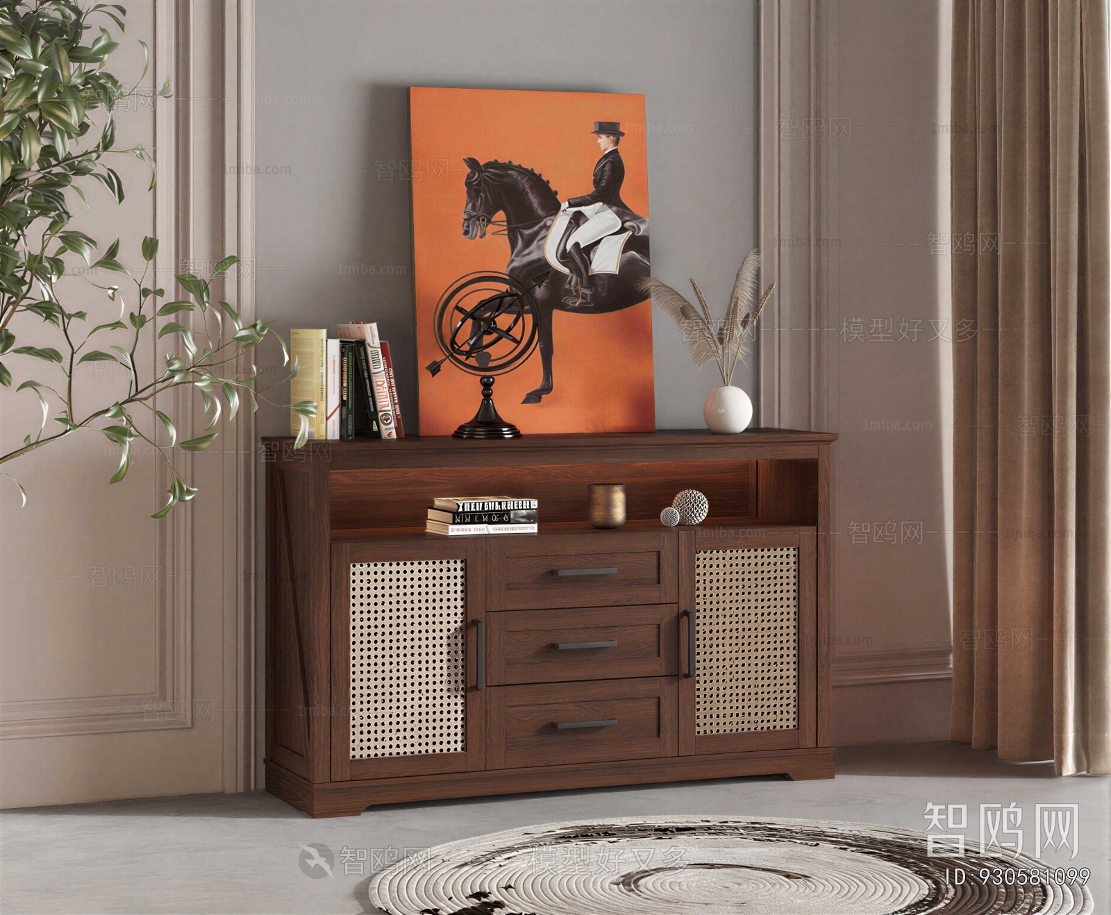 American Style Decorative Cabinet