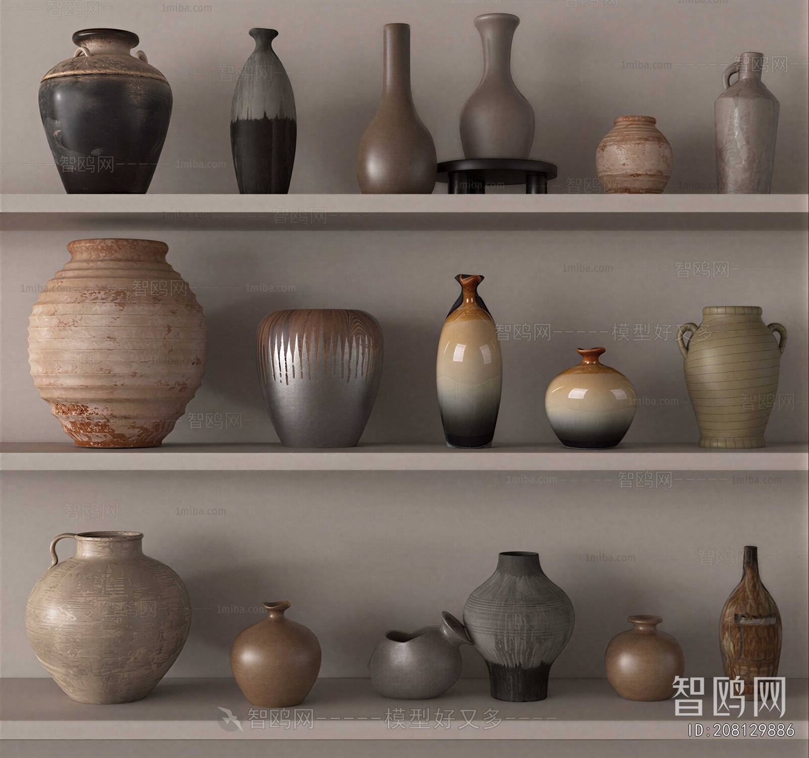 Wabi-sabi Style Clay Pot