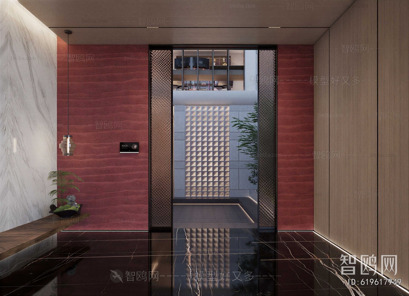 Modern Office Elevator Hall