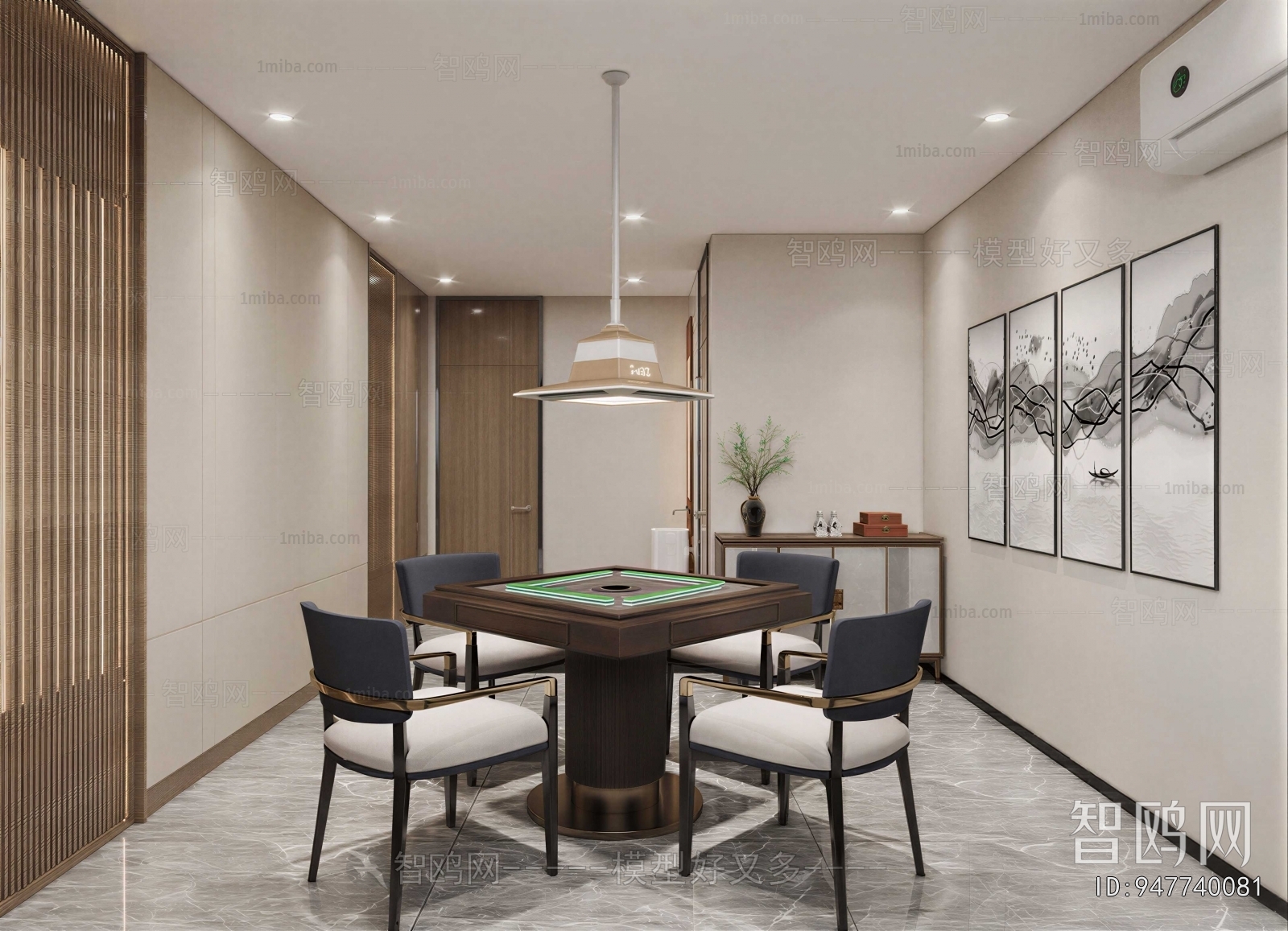 New Chinese Style Chess And Card Room