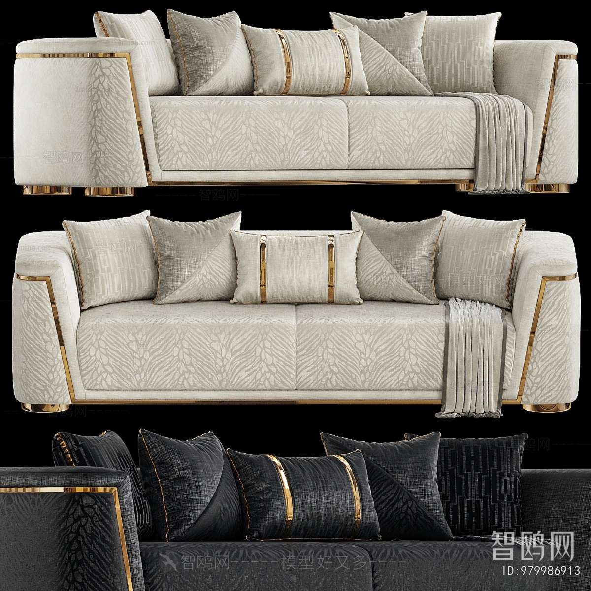 Modern Three-seat Sofa