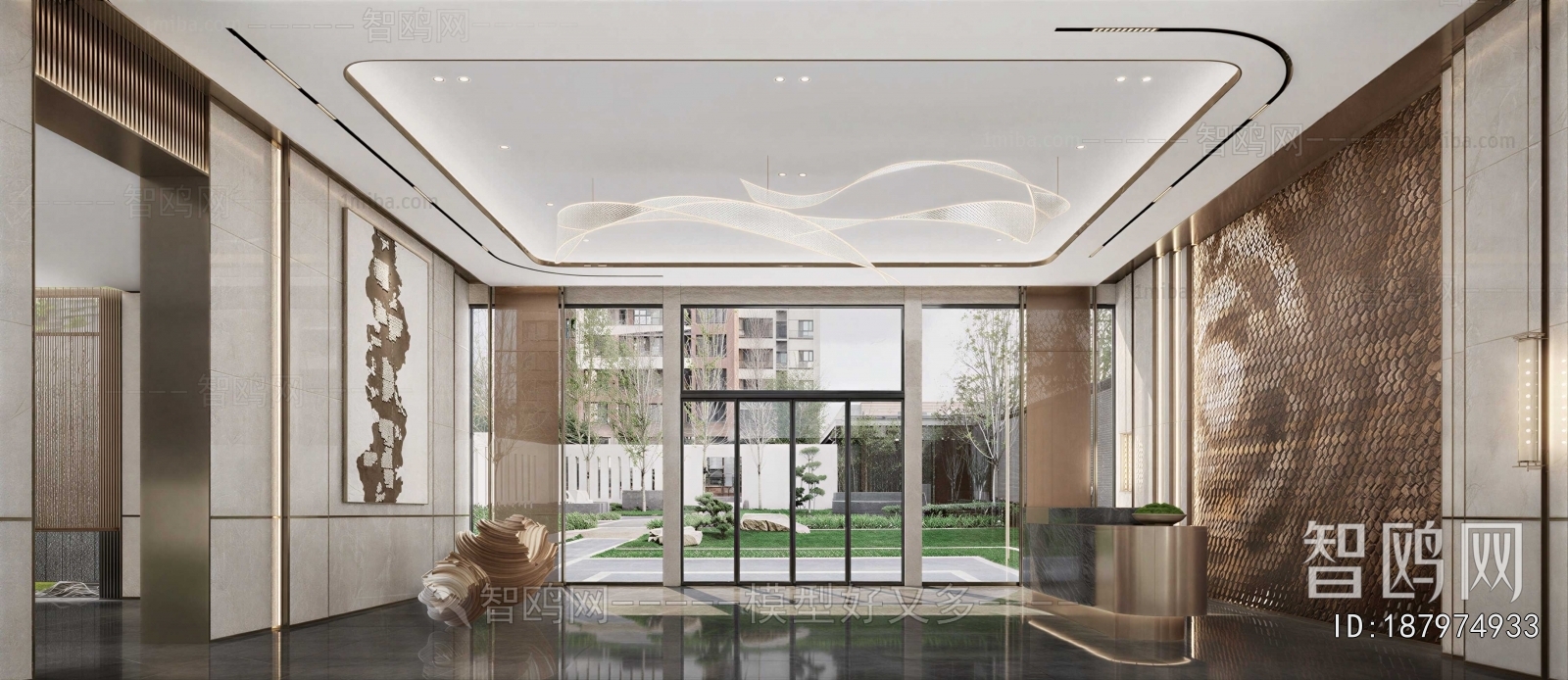 Modern Office Reception Desk