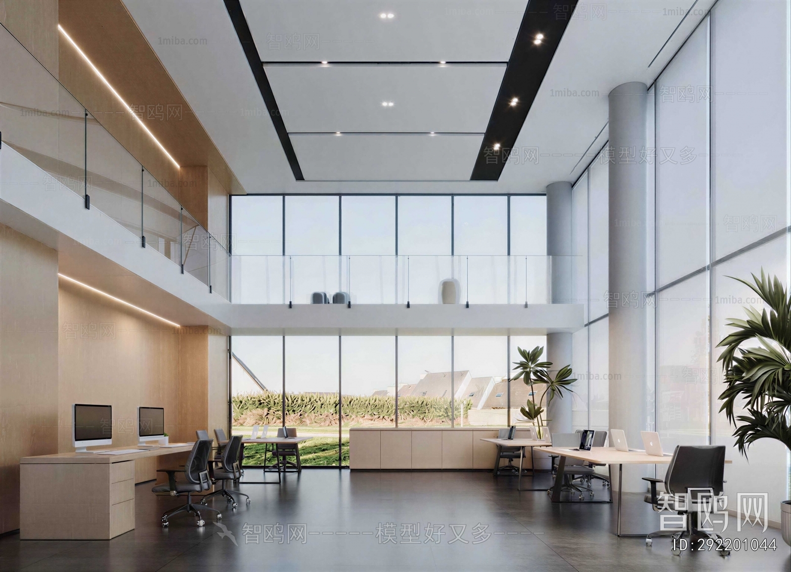 Modern Office Reception Desk