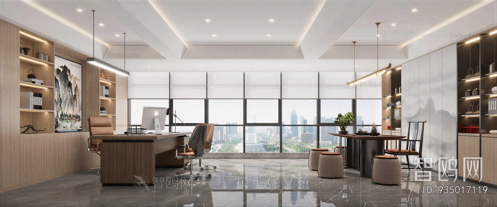 New Chinese Style Manager's Office