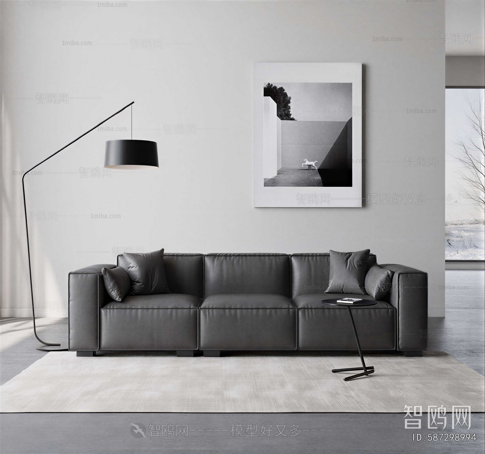 Modern Three-seat Sofa