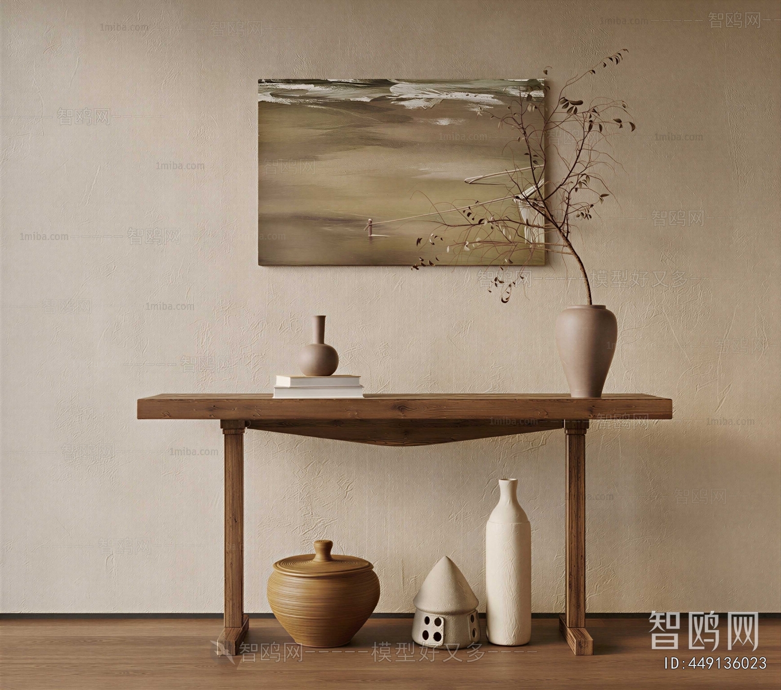 Wabi-sabi Style Console