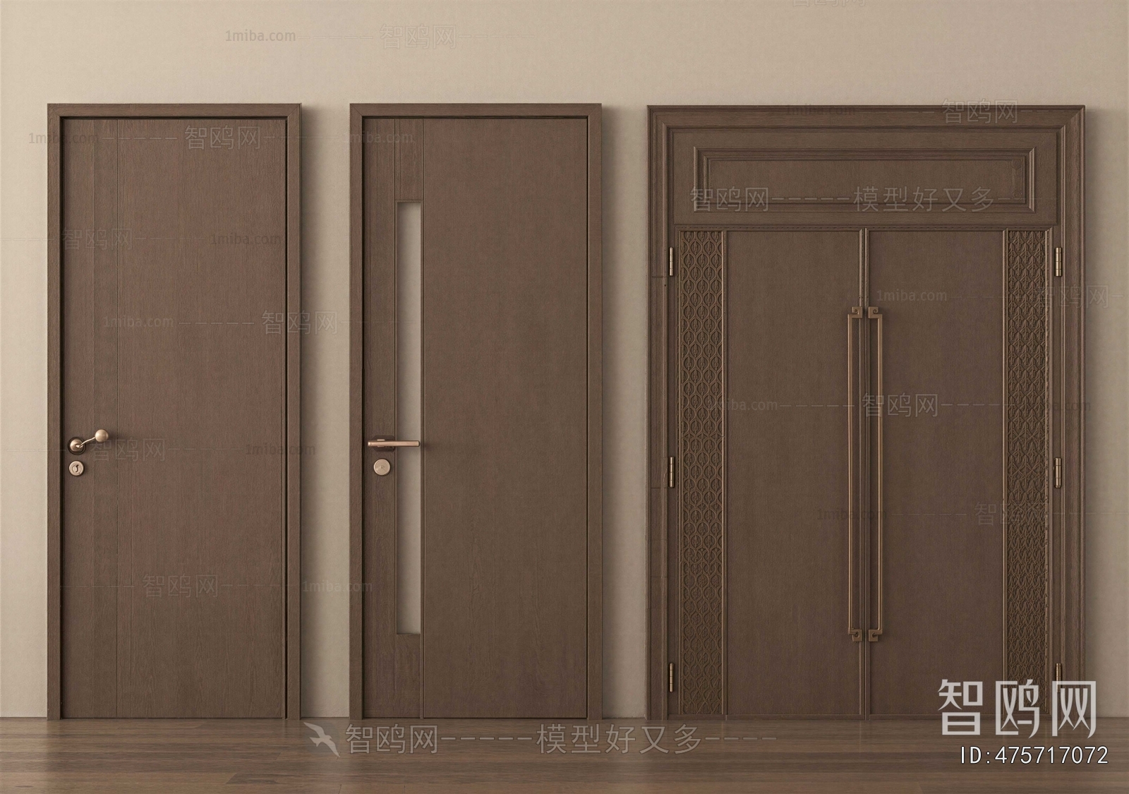 New Chinese Style Double Door