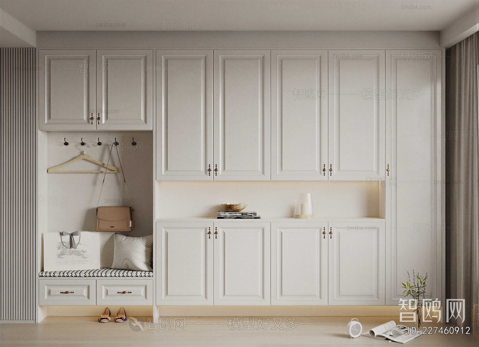 Simple European Style Shoe Cabinet