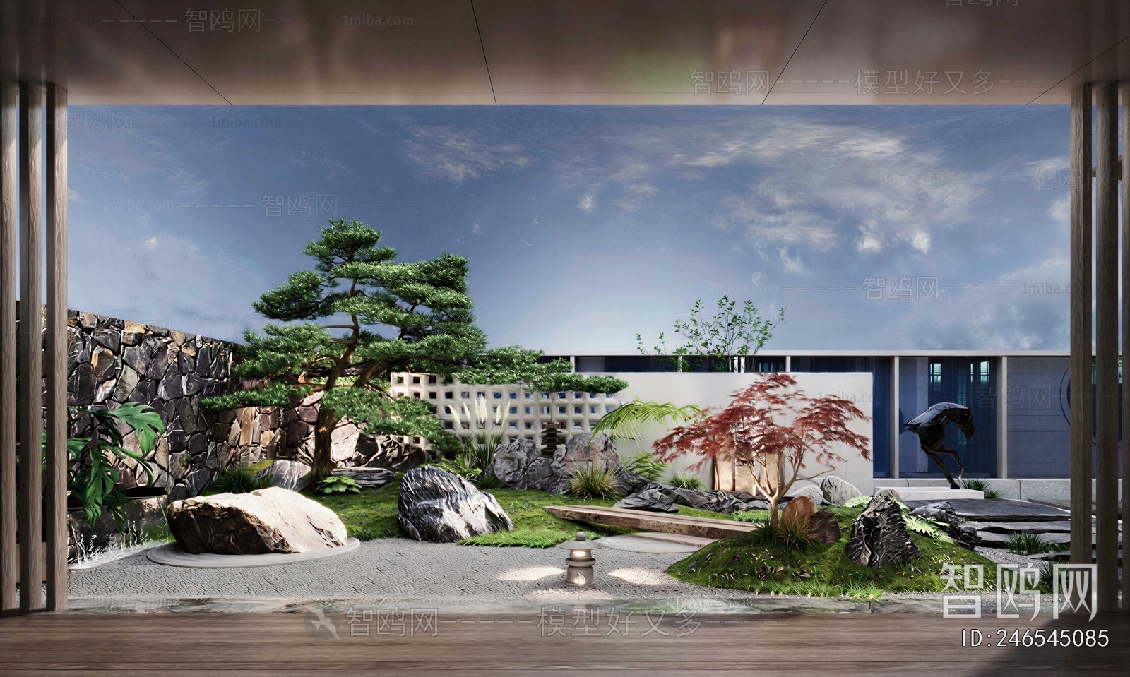 New Chinese Style Courtyard/landscape