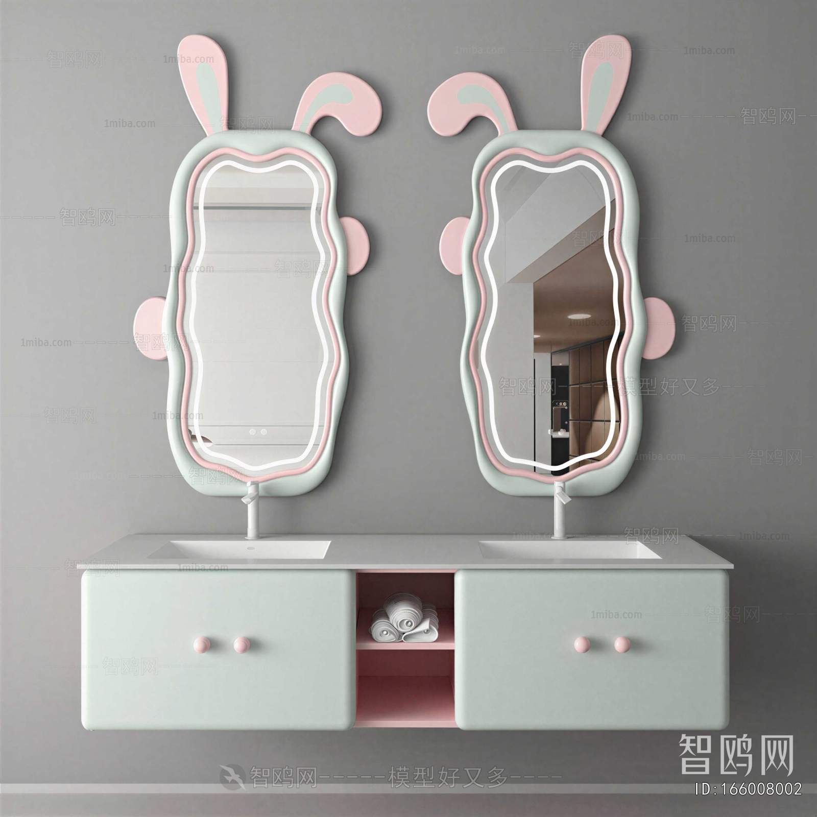 Nordic Style Bathroom Cabinet