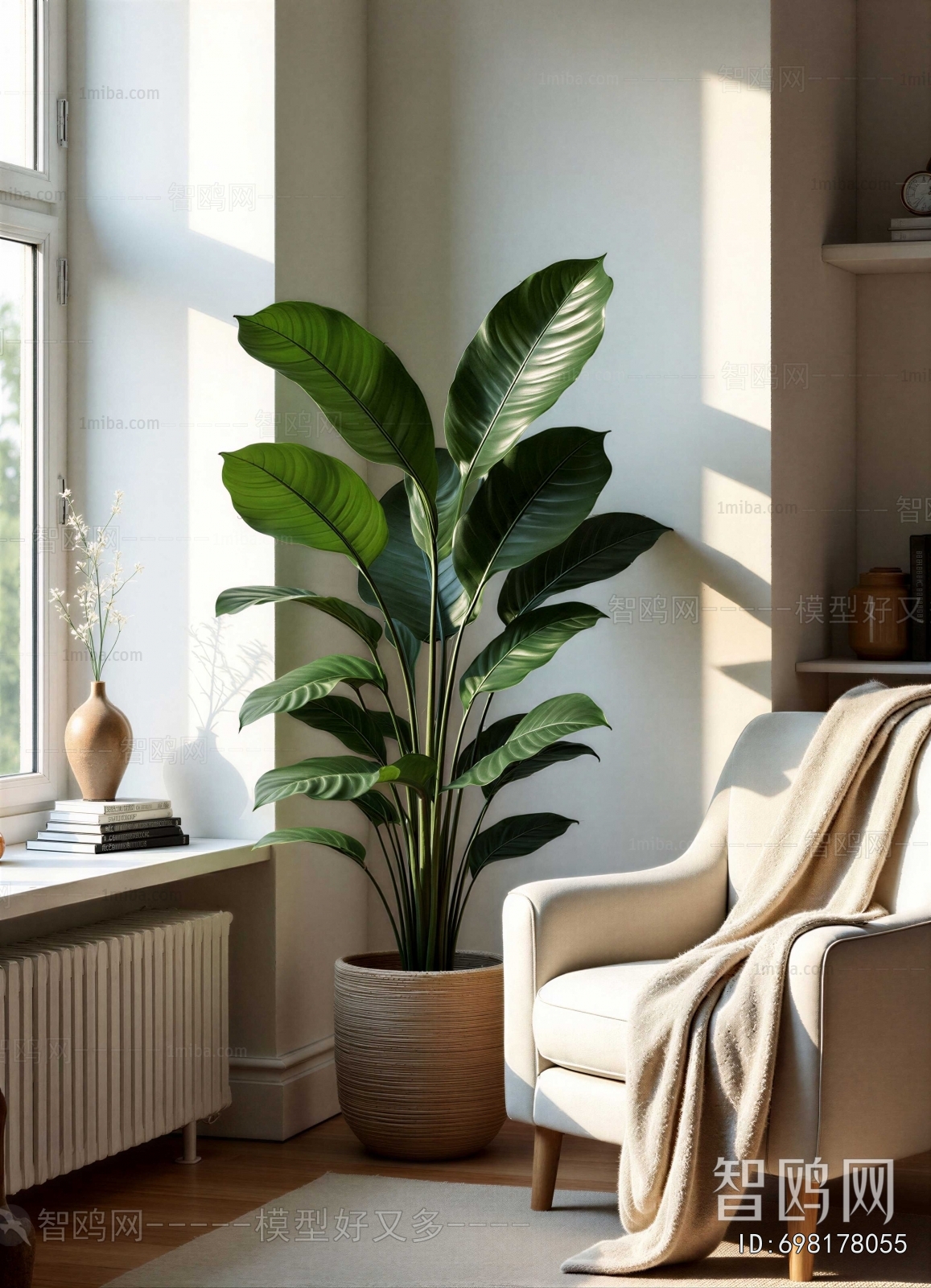Modern Ground Green Plant Potted Plants