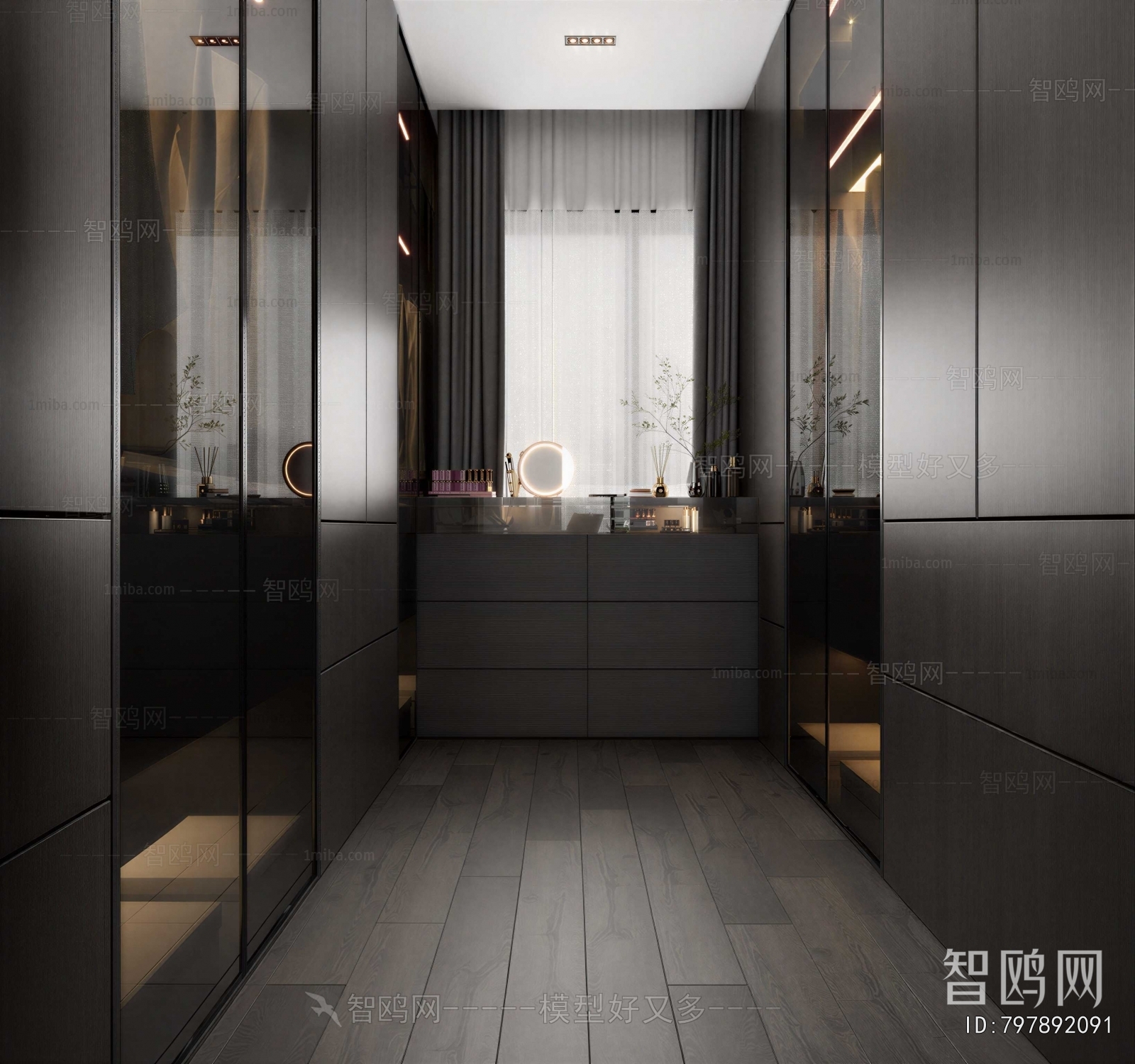 Modern Clothes Storage Area