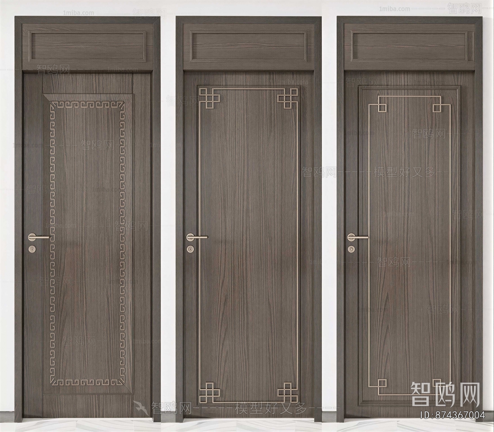 New Chinese Style Single Door