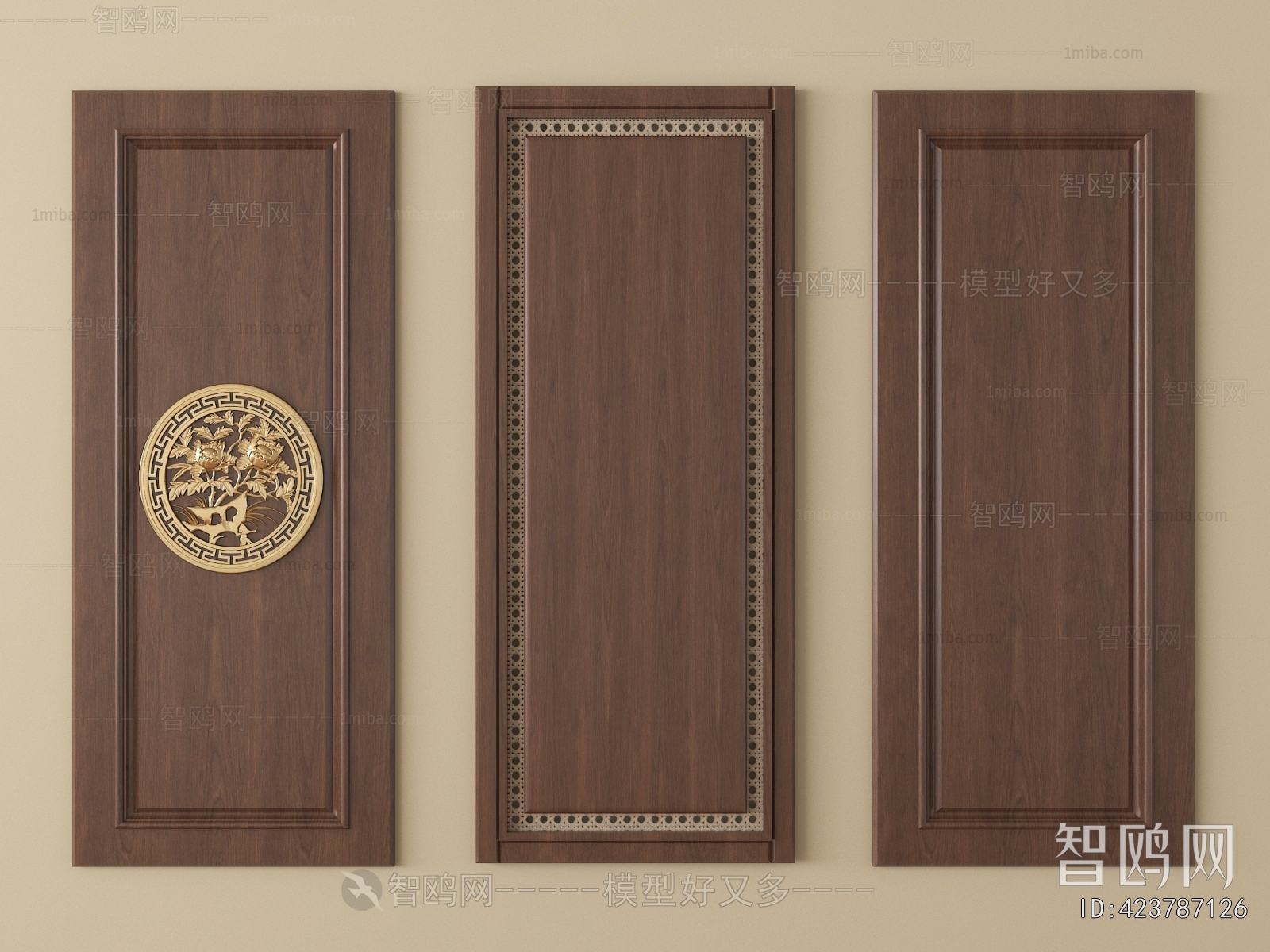 New Chinese Style Door Panel