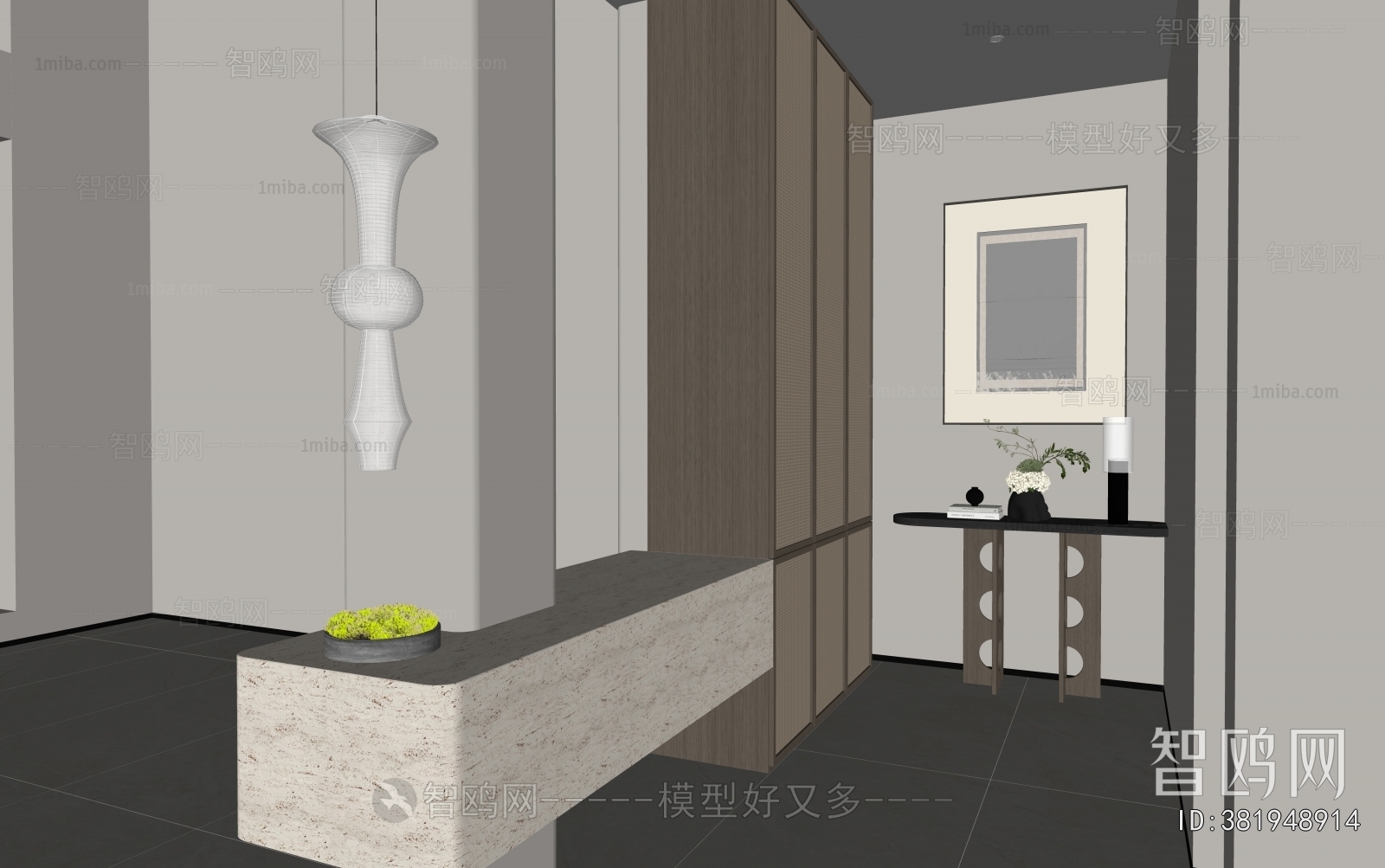 Wabi-sabi Style Hallway