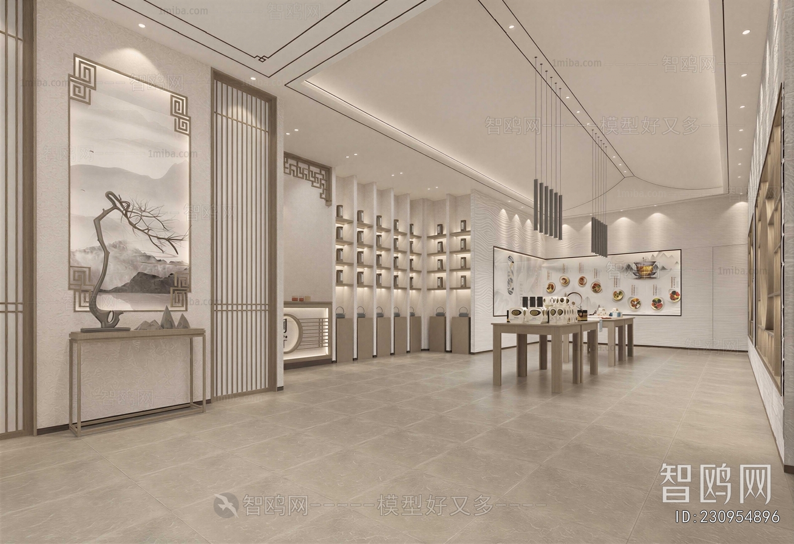 New Chinese Style Exhibition Hall