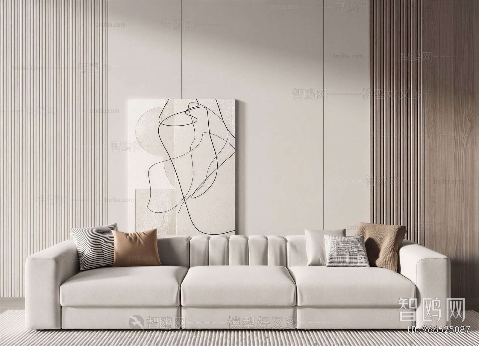 Modern Three-seat Sofa