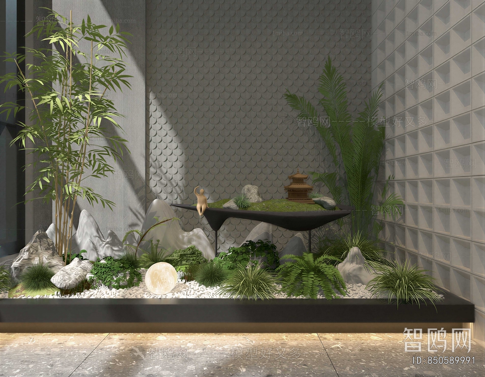 New Chinese Style Plant Landscaping