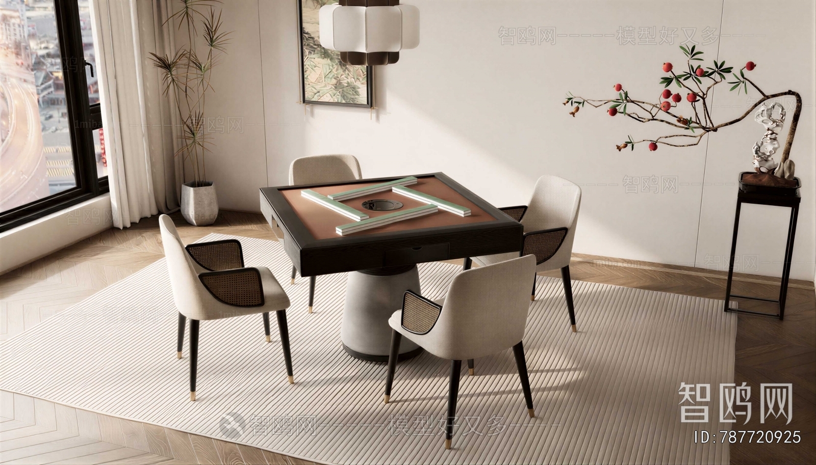 Modern Mahjong Tables And Chairs