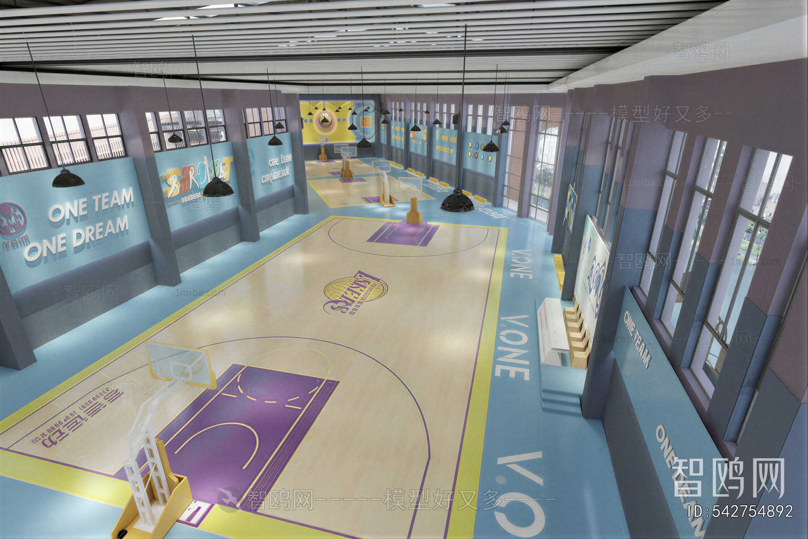 Modern Basketball Arena