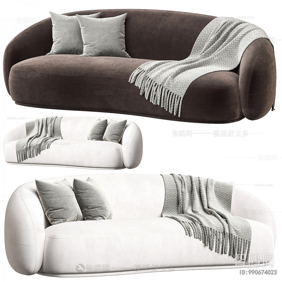 Modern Curved Sofa